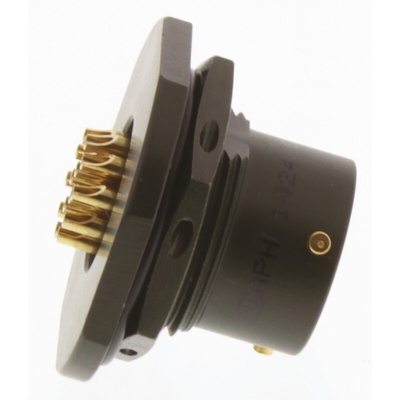 Amphenol Limited, 62GB 14 Way Panel Mount MIL Spec Circular Connector Receptacle, Socket Contacts,Shell Size 12,