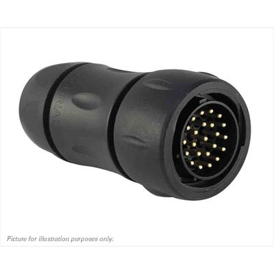 Souriau, UTS 23 Way Cable Mount MIL Spec Circular Connector, Pin Contacts,Shell Size 18, Bayonet, MIL-DTL-26482