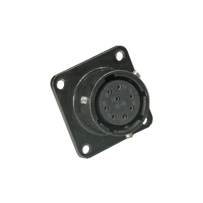 Amphenol, PT 6 Way Panel Mount MIL Spec Circular Connector Receptacle, Socket Contacts,Shell Size 10, Bayonet,