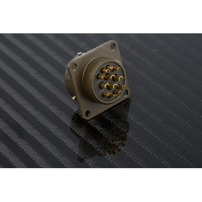Amphenol, PT 12 Way Panel Mount MIL Spec Circular Connector Receptacle, Pin Contacts,Shell Size 14, Bayonet,