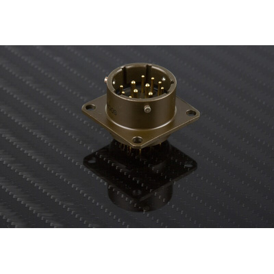 Amphenol, PT 12 Way Panel Mount MIL Spec Circular Connector Receptacle, Pin Contacts,Shell Size 14, Bayonet,