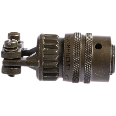 Amphenol, PT 6 Way Cable Mount MIL Spec Circular Connector Plug, Pin Contacts,Shell Size 10, Bayonet, MIL-DTL-26482