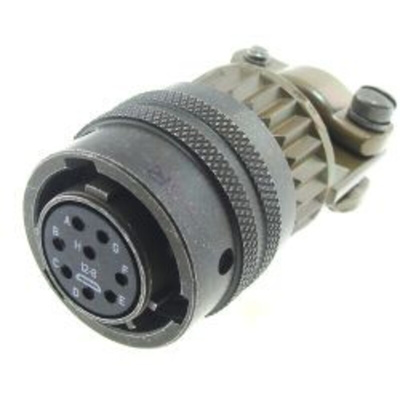 Amphenol, PT 8 Way Cable Mount MIL Spec Circular Connector Plug, Socket Contacts,Shell Size 12, Bayonet, MIL-DTL-26482