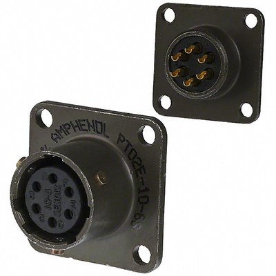 Amphenol, PT 8 Way Cable Mount MIL Spec Circular Connector Plug, Socket Contacts,Shell Size 16, Bayonet, MIL-DTL-26482