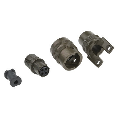 Amphenol, PT 4 Way Cable Mount MIL Spec Circular Connector Plug, Socket Contacts,Shell Size 8, Bayonet, MIL-DTL-26482