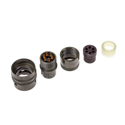Amphenol, PT 6 Way Cable Mount MIL Spec Circular Connector Plug, Socket Contacts,Shell Size 10, Bayonet, MIL-DTL-26482