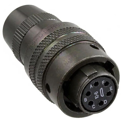 Amphenol, PT 6 Way Cable Mount MIL Spec Circular Connector Plug, Socket Contacts,Shell Size 10, Bayonet, MIL-DTL-26482