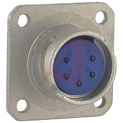 Amphenol Industrial, 165 5 Way Panel Mount MIL Spec Circular Connector, Socket Contacts, Bayonet