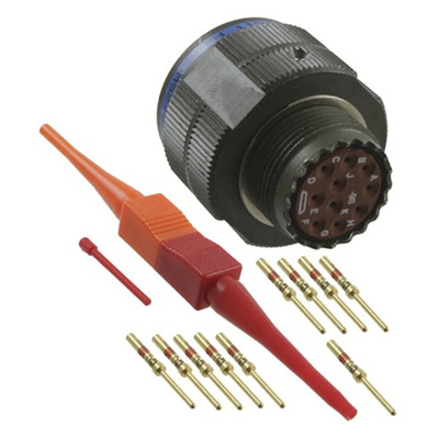 Amphenol Limited, D38999 10 Way Free Hanging MIL Spec Circular Connector Plug, Pin Contacts,Shell Size 13, Quick