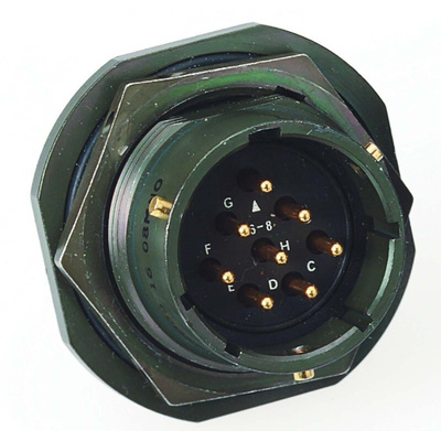 Amphenol, 62GB 12 Way Cable MIL Spec Circular Connector Plug, Pin Contacts, Bayonet, MIL-DTL-26482