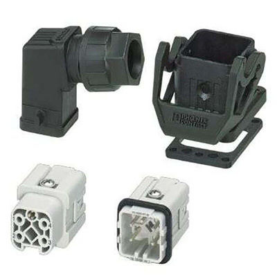 Phoenix Contact Connector Set, 4 Way, 10A, Female, Male,  HC-STA