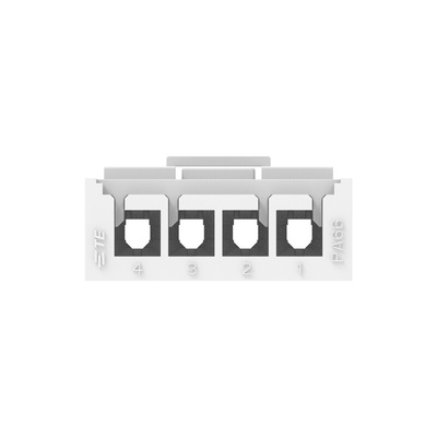 TE Connectivity Rectangular Connector Housings, 4 Way, 9A, Socket, VAL-U-LOK, Cable Mount