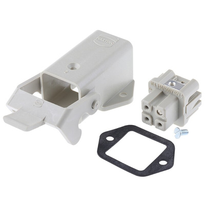 HARTING Panel Kit, 3 + PE Way, 10A, Female, Han A, 230 → 400 V