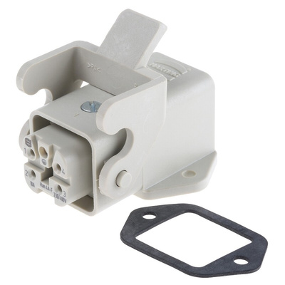 HARTING Panel Kit, 4 + PE Way, 10A, Female, Han A, 230 → 400 V