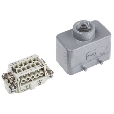 HARTING Coupler Kit, 10 Way, 16A, Male, Han E, 500 V