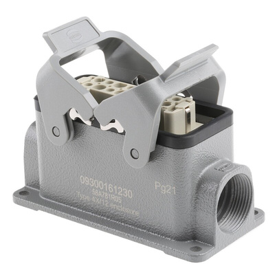 HARTING Connector Set, 16 Way, 16A, Female, Han E, 500 V