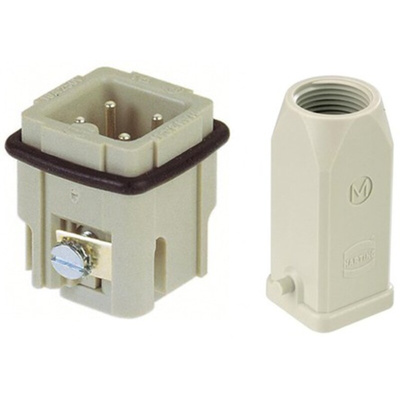 HARTING Panel Feed Through Set, 3 Way, 10A, Male, Han A, 230 → 400 V
