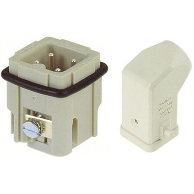 HARTING Quick Lock Connector Set, 3 Way, 10A, Male, Han A, 230 → 400 V
