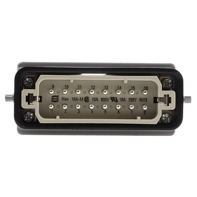 HARTING Connector Set, 16 Way, 16A, Male, Han A, 250 V