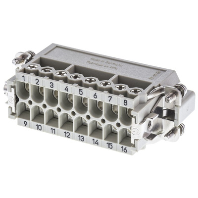 HARTING Connector Set, 16 Way, 16A, Male, Han A, 250 V