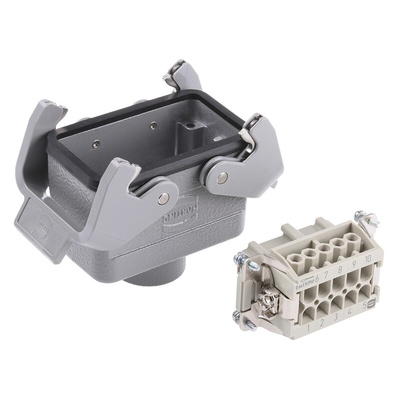 HARTING Connector Set, 10 Way, 16A, Female, Han E, 500 V
