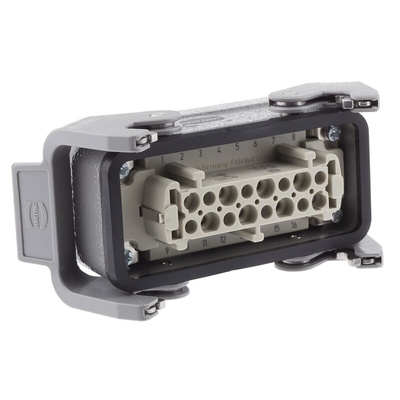 HARTING Connector Set, 16 Way, 16A, Female, Han E, 500 V