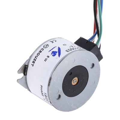 Crouzet Permanent Magnet Stepper Motor, 20mNm Torque, 12.7 V, 7.5°, 2mm Shaft