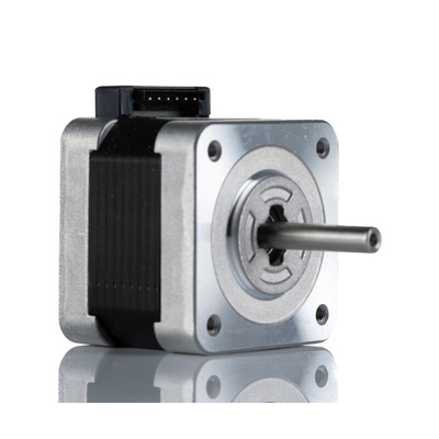 Sanyo Denki 103H5 Series Hybrid, Single Shaft Stepper Motor, 0.265Nm Torque, 24 V, 1.8°, 42 x 42mm Frame, 5mm Shaft
