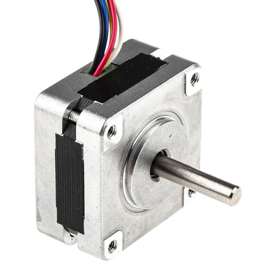 RS PRO Hybrid Stepper Motor, 6.5 V, 1.8°, 39.2 x 39.2mm Frame, 5mm Shaft
