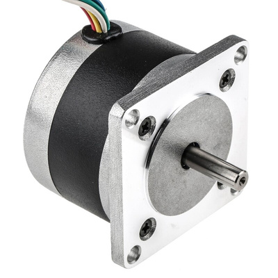 RS PRO Hybrid Stepper Motor, 4 V, 1.8°, 56.4 x 56.4mm Frame, 6.35mm Shaft