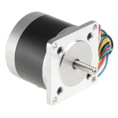 RS PRO Hybrid Stepper Motor, 6 V, 1.8°, 56.4 x 56.4mm Frame, 6.35mm Shaft