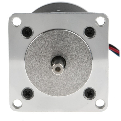 RS PRO Hybrid Stepper Motor, 2.8 V, 1.8°, 56.4 x 56.4mm Frame, 6.35mm Shaft