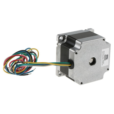 RS PRO Hybrid Stepper Motor, 5.7 V, 1.8°, 56.4 x 56.4mm Frame, 6.35mm Shaft