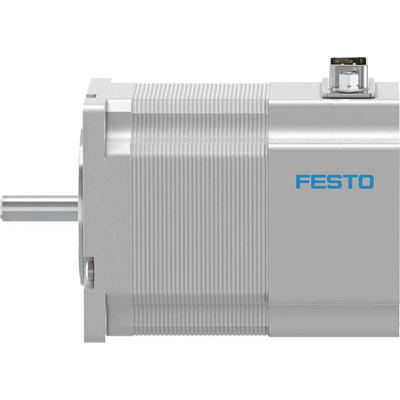 Festo EMMS-ST Series Hybrid Stepper Motor, 0.8Nm Torque, 48 V, 1.8°, 6.35mm Shaft