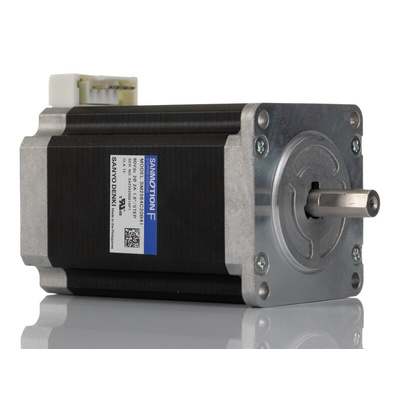 Sanyo Denki SM2564 Series Single Shaft Stepper Motor, 2.5Nm Torque, 24 V dc, 1.8°, 56 x 56mm Frame, 7.5mm Shaft