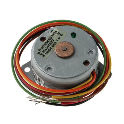 McLennan Servo Supplies Permanent Magnet Stepper Motor, 25mNm Torque, 12 V, 7.5°, 2mm Shaft