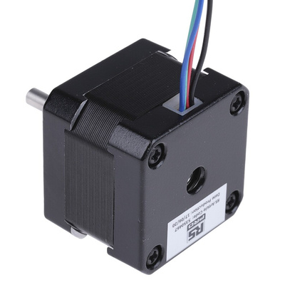 RS PRO Hybrid, Permanent Magnet Stepper Motor, 0.22Nm Torque, 2.8 V, 1.8°, 42.3 x 42.3mm Frame, 5mm Shaft