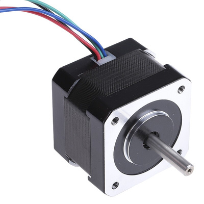 RS PRO Hybrid, Permanent Magnet Stepper Motor, 0.22Nm Torque, 2.8 V, 1.8°, 42.3 x 42.3mm Frame, 5mm Shaft
