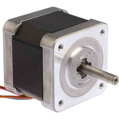 Sanyo Denki Hybrid, Single Shaft Stepper Motor, 0.39Nm Torque, 24 V, 1.8°, 42 x 42mm Frame, 5mm Shaft