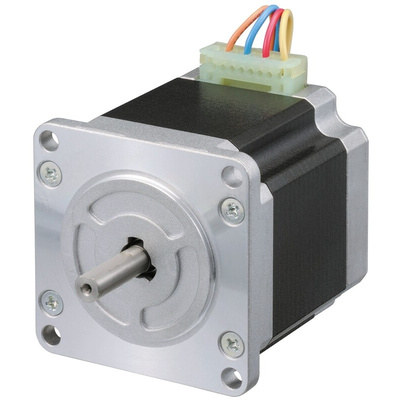 Sanyo Denki 103H7 Series Hybrid, Single Shaft Stepper Motor, 1.0Nm Torque, 24 V, 1.8°, 56 x 56mm Frame, 6.35mm Shaft