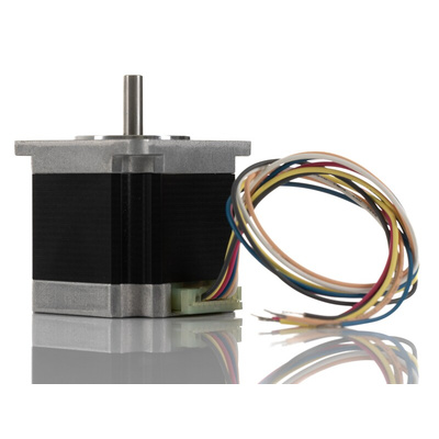 Sanyo Denki 103H7 Series Hybrid, Single Shaft Stepper Motor, 0.83Nm Torque, 24 V, 1.8°, 56 x 56mm Frame, 6.35mm Shaft