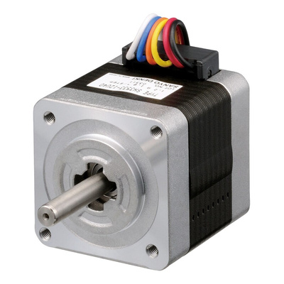 Sanyo Denki SH3533 Series Hybrid, Single Shaft Stepper Motor, 0.15Nm Torque, 24 V, 1.8°, 35 x 35mm Frame, 5mm Shaft
