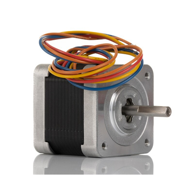 Sanyo Denki 103H5 Series Hybrid, Double Shaft Stepper Motor, 0.39Nm Torque, 24 V, 1.8°, 42 x 42mm Frame, 5mm Shaft