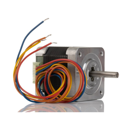 Sanyo Denki 103H5 Series Hybrid, Double Shaft Stepper Motor, 0.39Nm Torque, 24 V, 1.8°, 42 x 42mm Frame, 5mm Shaft
