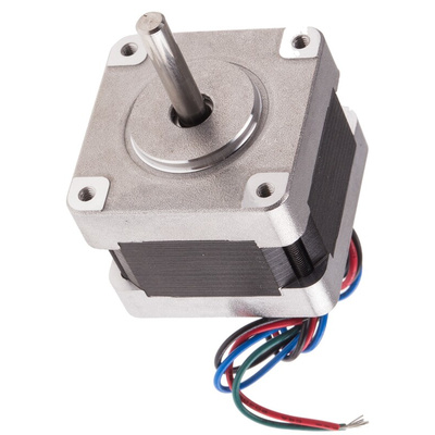 RS PRO Hybrid, Permanent Magnet Stepper Motor, 0.21Nm Torque, 9 V, 1.8°, 39.2 x 39.2mm Frame, 5mm Shaft