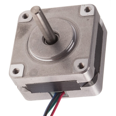 RS PRO Hybrid, Permanent Magnet Stepper Motor, 65mNm Torque, 2.64 V, 1.8°, 39.2 x 39.2mm Frame, 5mm Shaft