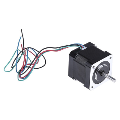 RS PRO Hybrid, Permanent Magnet Stepper Motor, 0.36Nm Torque, 2.8 V, 1.8°, 42.3 x 42.3mm Frame, 5mm Shaft