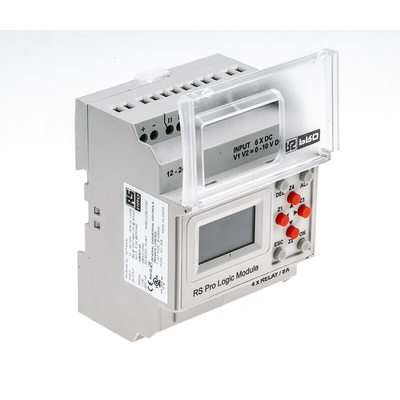 RS PRO Logic Module, 12 → 24 V dc Supply, Digital, Relay Output, 8-Input, Analogue, Digital Input