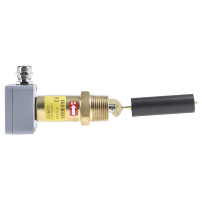 Gems Sensors LS-2050E Buna N Series Level Switch Level Switch, SPDT Output, Horizontal, Brass Body