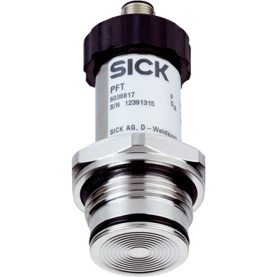 Sick PFT Series Hydrostatic Level Sensor Level Sensor, 2 Wire, 4 to 20 mA Output, G1 Thread, Stainless Steel 1.4571 Body